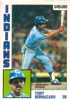 #41 Tony Bernazard - Cleveland Indians - 1984 O-Pee-Chee Baseball