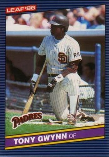 #41 Tony Gwynn - San Diego Padres - 1986 Leaf Baseball