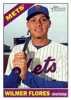 #41 Wilmer Flores - New York Mets - 2015 Topps Heritage Baseball