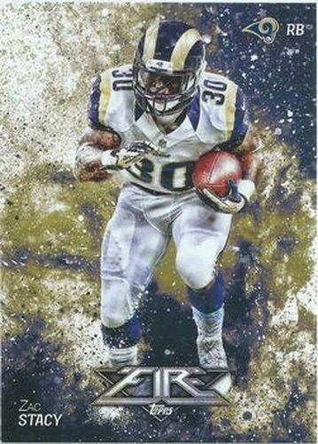 #41 Zac Stacy - St. Louis Rams - 2014 Topps Fire Football