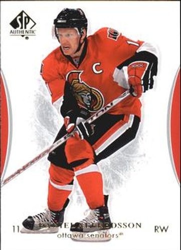 #41 Daniel Alfredsson - Ottawa Senators - 2007-08 SP Authentic Hockey