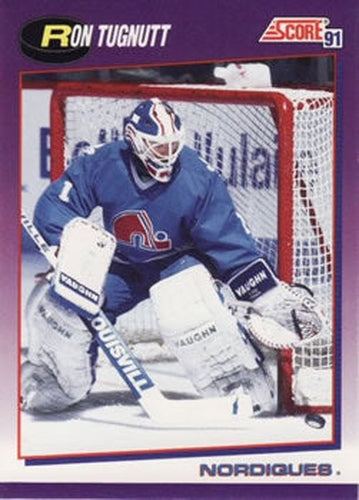 #41 Ron Tugnutt - Quebec Nordiques - 1991-92 Score American Hockey