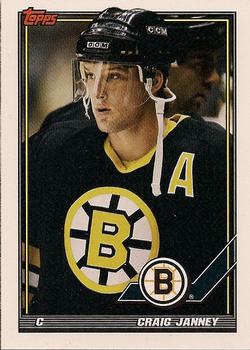 #41 Craig Janney - Boston Bruins - 1991-92 Topps Hockey