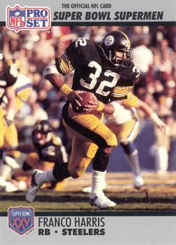 #41 Franco Harris - Pittsburgh Steelers - 1990-91 Pro Set Super Bowl XXV Silver Anniversary Football