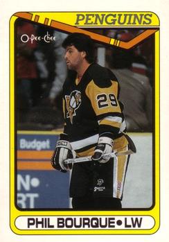 #41 Phil Bourque - Pittsburgh Penguins - 1990-91 O-Pee-Chee Hockey