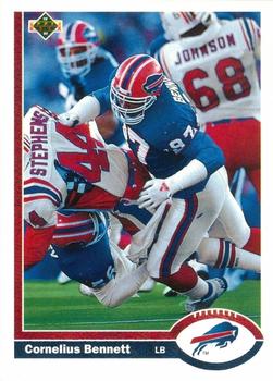 #41 Cornelius Bennett - Buffalo Bills - 1991 Upper Deck Football