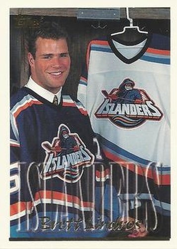 #41 Brett Lindros - New York Islanders - 1995-96 Topps Hockey