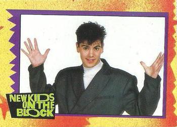 #41b Vital Statistics - Jordan Knight - 1989 Topps New Kids on the Block