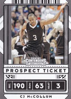 #41b CJ McCollum - Lehigh Mountain Hawks - 2020 Panini Contenders Draft Picks Basketball