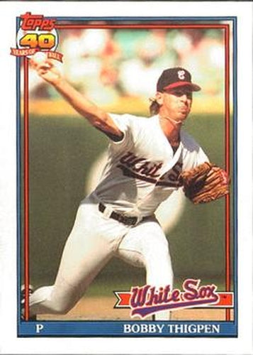 #420 Bobby Thigpen - Chicago White Sox - 1991 O-Pee-Chee Baseball