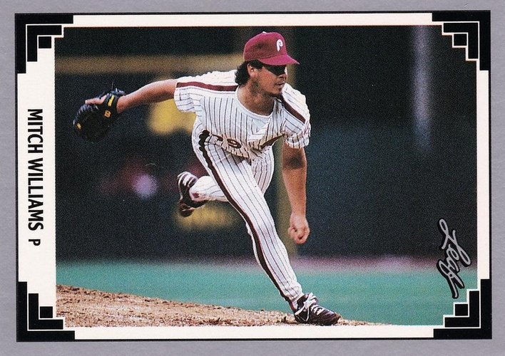 #420 Mitch Williams - Philadelphia Phillies - 1991 Leaf Baseball