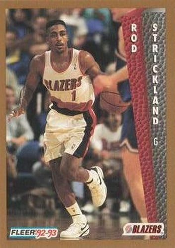 #420 Rod Strickland - Portland Trail Blazers - 1992-93 Fleer Basketball