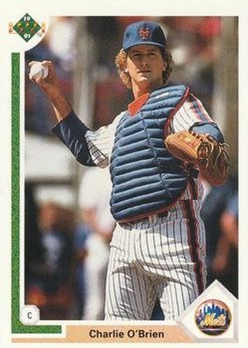 #420 Charlie O'Brien - New York Mets - 1991 Upper Deck Baseball
