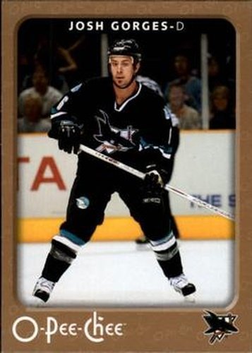 #420 Josh Gorges - San Jose Sharks - 2006-07 O-Pee-Chee Hockey