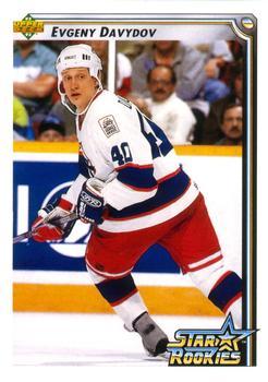 #420 Evgeny Davydov - Winnipeg Jets - 1992-93 Upper Deck Hockey