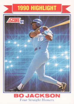 #420 Bo Jackson - Kansas City Royals - 1991 Score Baseball