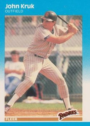 #420 John Kruk - San Diego Padres - 1987 Fleer Baseball