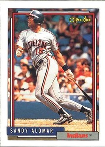 #420 Sandy Alomar Jr. - Cleveland Indians - 1992 O-Pee-Chee Baseball