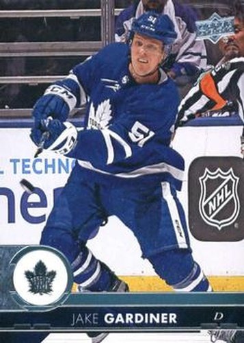 #420 Jake Gardiner - Toronto Maple Leafs - 2017-18 Upper Deck Hockey