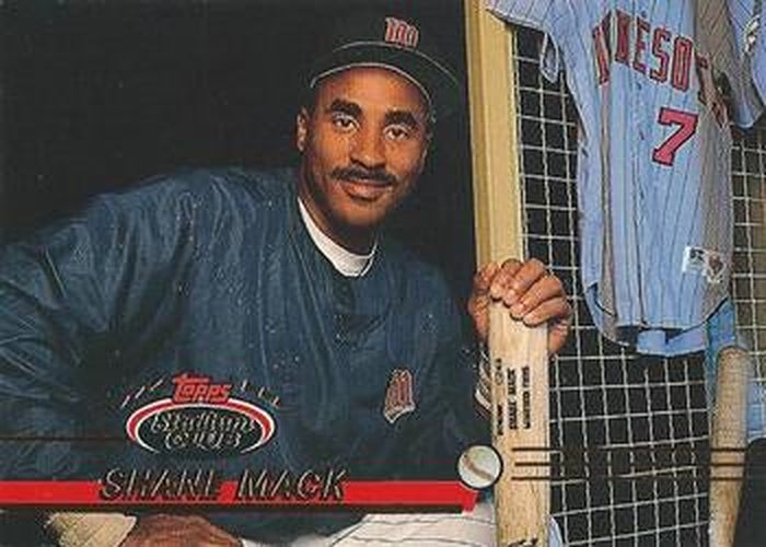 #420 Shane Mack - Minnesota Twins - 1993 Stadium Club Baseball