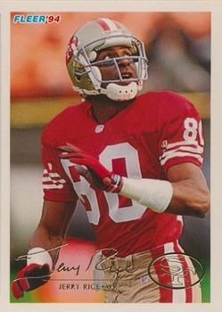 #420 Jerry Rice - San Francisco 49ers - 1994 Fleer Football