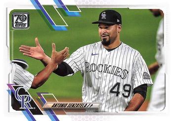 #420 Antonio Senzatela - Colorado Rockies - 2021 Topps Baseball