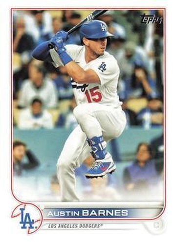 #420 Austin Barnes - Los Angeles Dodgers - 2022 Topps Baseball