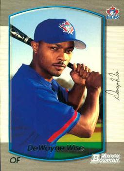 #420 DeWayne Wise - Toronto Blue Jays - 2000 Bowman Baseball
