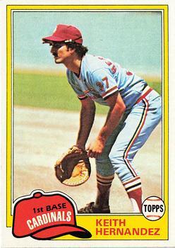#420 Keith Hernandez - St. Louis Cardinals - 1981 Topps Baseball