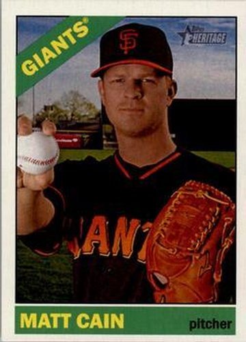 #420 Matt Cain - San Francisco Giants - 2015 Topps Heritage Baseball