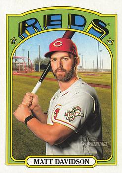 #420 Matt Davidson - Cincinnati Reds - 2021 Topps Heritage Baseball