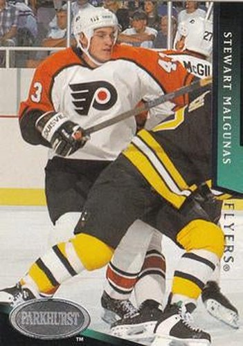 #420 Stewart Malgunas - Philadelphia Flyers - 1993-94 Parkhurst Hockey