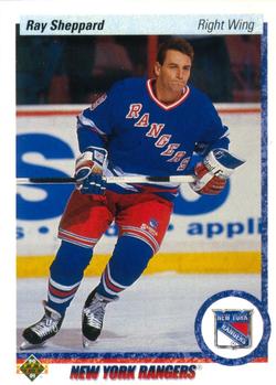 #420 Ray Sheppard - New York Rangers - 1990-91 Upper Deck Hockey