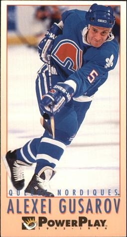 #420 Alexei Gusarov - Quebec Nordiques - 1993-94 Fleer PowerPlay Hockey