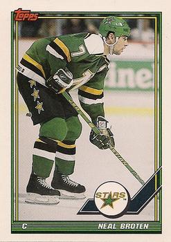 #420 Neal Broten - Minnesota North Stars - 1991-92 Topps Hockey
