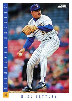 #420 Mike Fetters - Milwaukee Brewers - 1993 Score Baseball