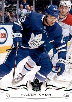 #420 Nazem Kadri - Toronto Maple Leafs - 2018-19 Upper Deck Hockey