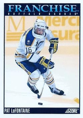 #420 Pat LaFontaine - Buffalo Sabres - 1992-93 Score USA Hockey