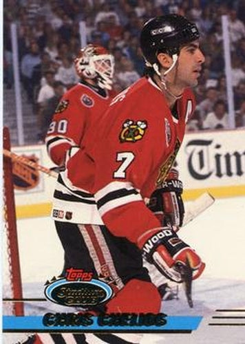 #420 Chris Chelios - Chicago Blackhawks - 1993-94 Stadium Club Hockey