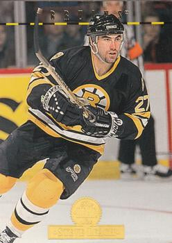 #420 Steve Leach - Boston Bruins - 1994-95 Leaf Hockey