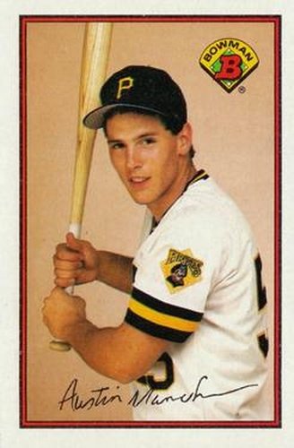 #420 Austin Manahan - Pittsburgh Pirates - 1989 Bowman Baseball