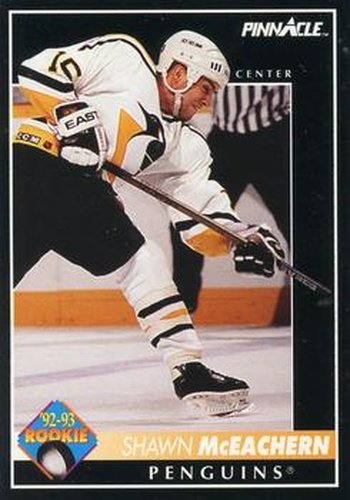 #420 Shawn McEachern - Pittsburgh Penguins - 1992-93 Pinnacle Canadian Hockey