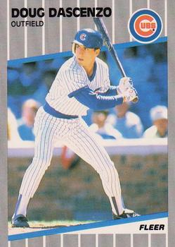#420 Doug Dascenzo - Chicago Cubs - 1989 Fleer Baseball