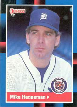 #420 Mike Henneman - Detroit Tigers - 1988 Donruss Baseball