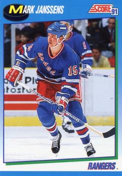 #421 Mark Janssens - New York Rangers - 1991-92 Score Canadian Hockey