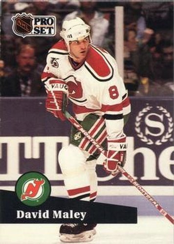 #421 David Maley - 1991-92 Pro Set Hockey