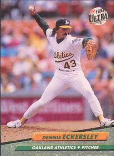 #421 Dennis Eckersley - Oakland Athletics - 1992 Ultra Baseball