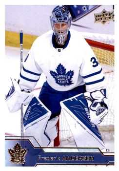 #421 Frederik Andersen - Toronto Maple Leafs - 2016-17 Upper Deck Hockey