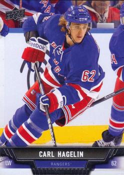 #421 Carl Hagelin - New York Rangers - 2013-14 Upper Deck Hockey