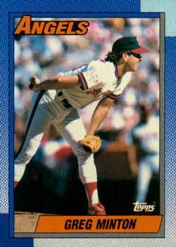 #421 Greg Minton - California Angels - 1990 Topps Baseball